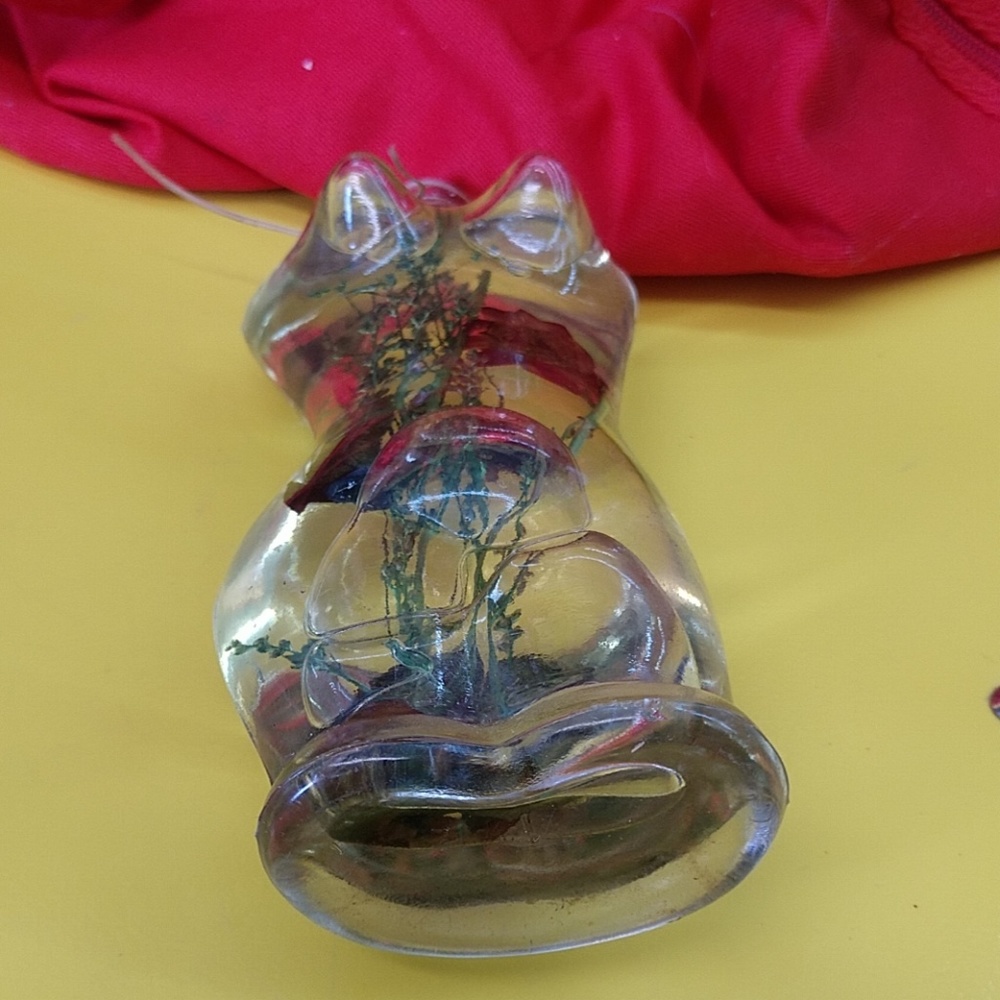 👩‍❤️‍👩Vintage Lady 👩‍❤️‍👩Glass Bottle With Flowers Inside - Picture 5 of 8